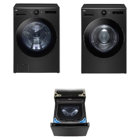 LG 트롬 오브제컬렉션 세탁기 + 건조기 + 미니워시