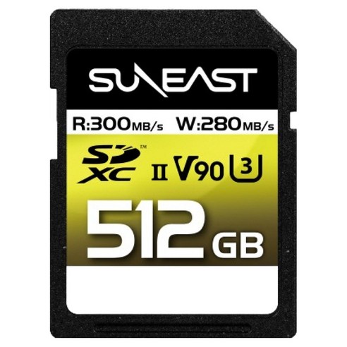 선이스트 얼티메이트 프로 300MB/s 2000 배속 메모리카드 SD V90 UHS-II, 512GB, 1개