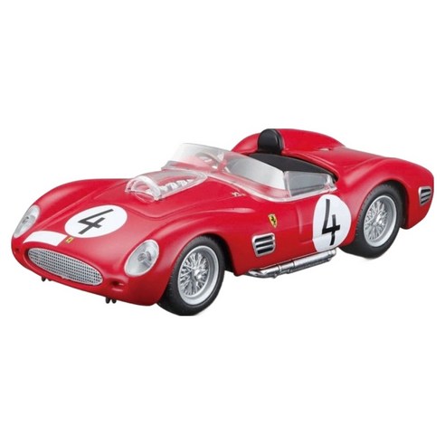 브라고 1:43 페라리 레이싱카 250 Testa Rossa 1959 다이캐스트 장식 모형차, 레드, 1개