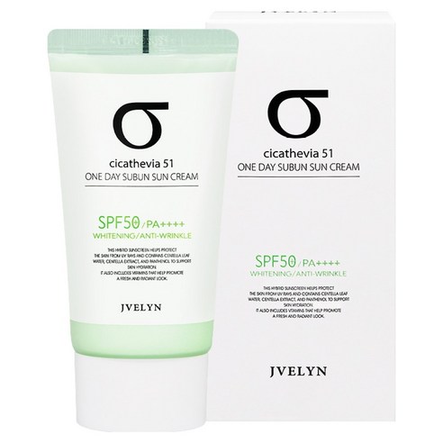 제이블린 시카테비아 51 원데이 수분 혼합자차 선크림 SPF50 PA++++, 60g, 1개