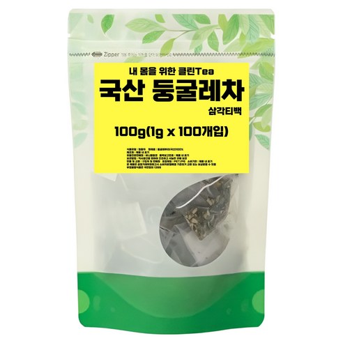 비니플랑센 내 몸을 위한 클린Tea 둥굴레차 삼각티백, 100g, 1개, 100개입