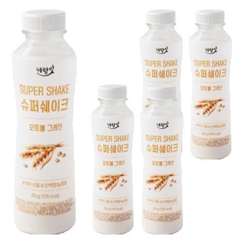 너랑잇 슈퍼쉐이크 오트볼 그레인, 50g, 5개