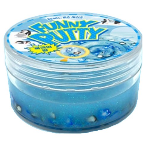 데이비드토이 FUNNY PUTTY 북극의 밤 비즈, 혼합색상, 40g, 1개