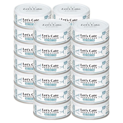 고양이 오레오 블랙효모 컴플리트 뉴트리션 주식캔, 24개, 80g, 참치 + 연어 + 가리비