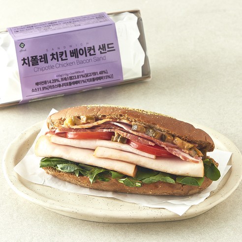 이엘후레쉬 치폴레 치킨 베이컨샌드, 210g, 2개