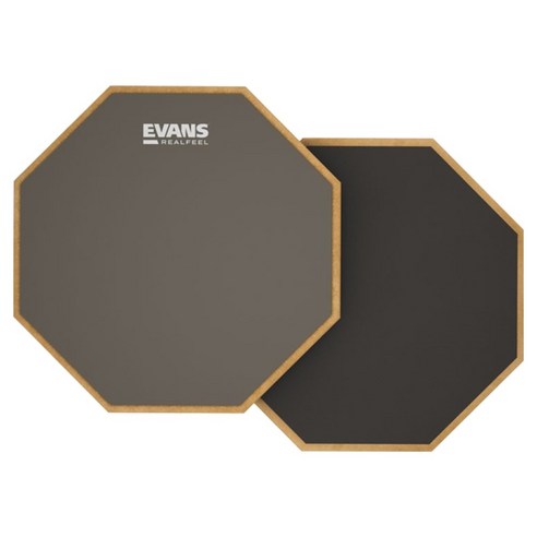 에반스 RF12D 양면 스네어 스탠드에 장착 드럼연습패드 307 x 307 x 27 mm, 1개