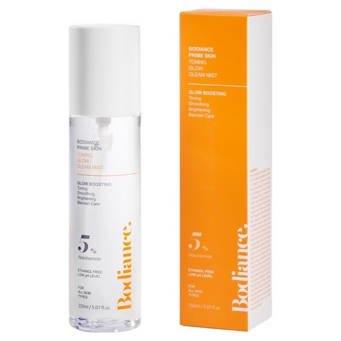 바디언스 프라임 스킨 글로우 토닝 미백 미스트 스프레이 뿌리는 바디 로션, 150ml, 1개