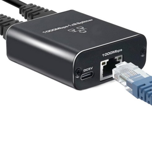 Coms 기가비트 네트워크 허브 2Port RJ45 Gigabit, OU958, 1개