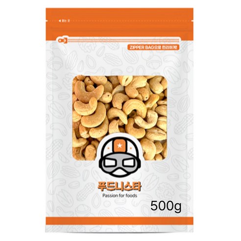 푸드니스타 구운 캐슈넛, 500g, 1개