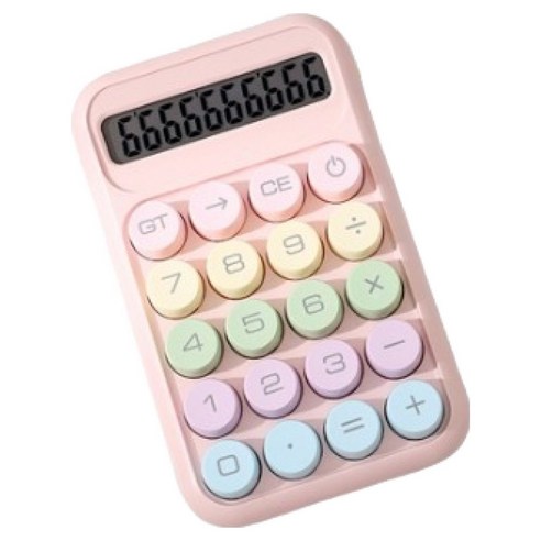 크블랑스 예쁜 미니 컬러 계산기 150 x 94 x 30 mm, 009, 1개