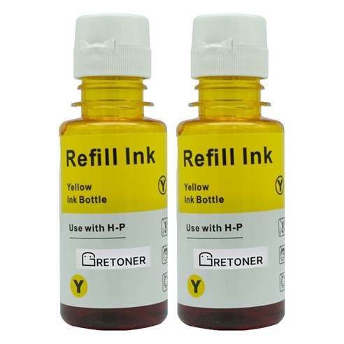 삼성 INK-K610 호환 무한 리필 잉크, 노랑, 2개
