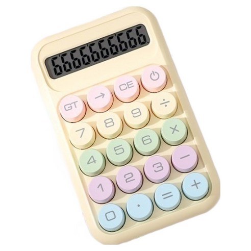 크블랑스 예쁜 미니 컬러 계산기 150 x 94 x 30 mm, 012, 1개