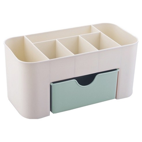 덴빌리어 다용도 책상정리 수납함 19 x 9.5 x 10 cm, 그린, 1개