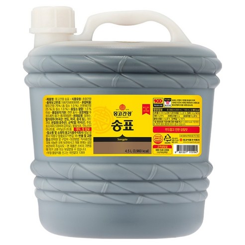 송표 몽고간장, 4.5L, 1개