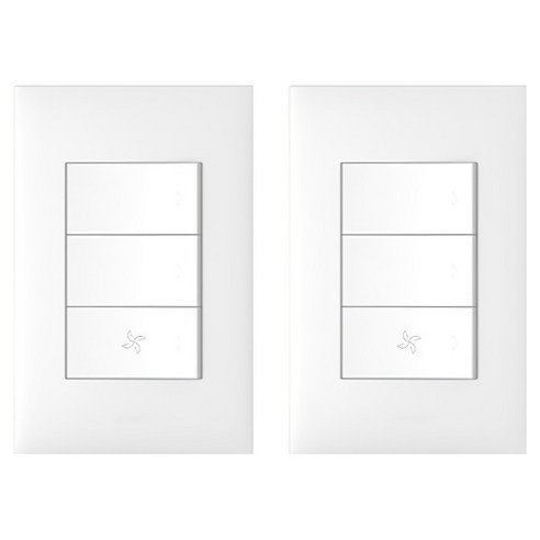 르그랑 아펠라 Simple 3구 스위치 하단 FAN 화이트, 2개