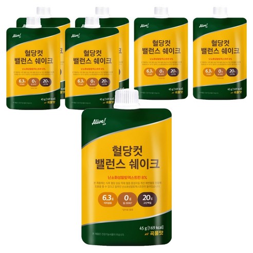 얼라이브 지오 혈당컷 밸런스 쉐이크, 45g, 7개
