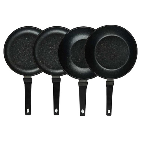 퀸센스 디너 후라이팬 4종 세트 4개, 브라운, 1세트, 후라이팬 24cm(2p) + 궁중팬 24cm + 궁중팬 28cm