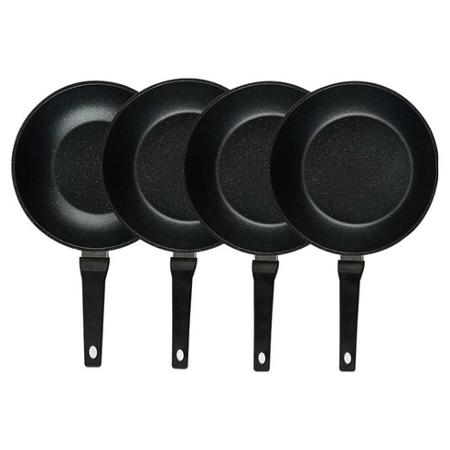 퀸센스 디너 후라이팬 4종 세트 4개, 브라운, 1세트, 궁중팬 24cm + 궁중팬 28cm(3p)
