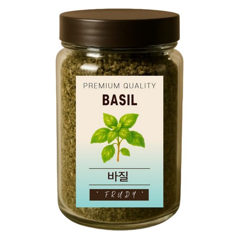 푸르디 건조 바질잎, 100g, 1개