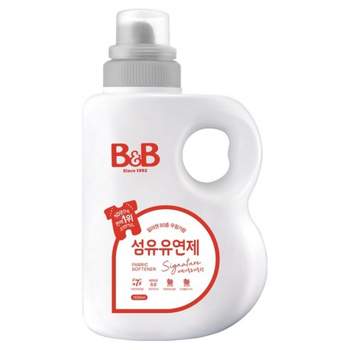 비앤비 아동용 비자극 섬유유연제 시그니처 알러젠프리 베르가못향 용기형, 1.5L, 1개