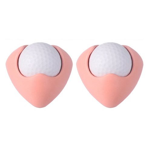 하이원픽 발바닥 마사지 지압볼 7 x 4.5 cm, 핑크, 2개