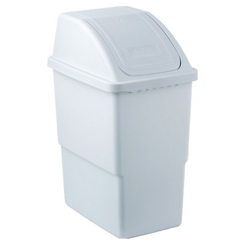 바이굿즈 슬림 종량제 대용량 휴지통 75L, 회색