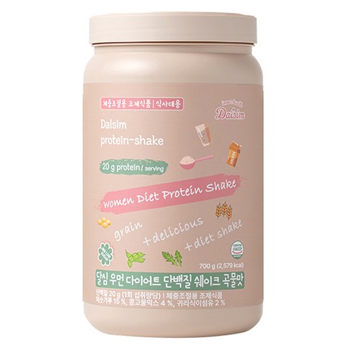 달심 우먼 다이어트 단백질 쉐이크 곡물맛, 700g, 1개