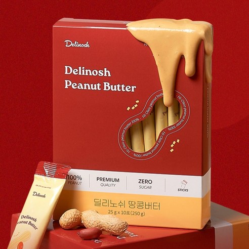 딜리노쉬 짜먹는 땅콩버터 스틱포, 5분 만에 완성하는 영양 만점 아침 식사!