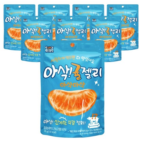 얌즈바이츠 아삭 귤젤리 8개입, 280g, 1개
