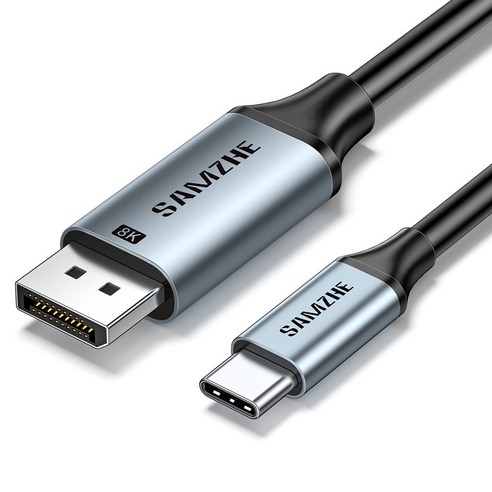 삼지 울트라 8K 60Hz C타입 to DP 1.4 미러링 케이블, 1개, 1.5m