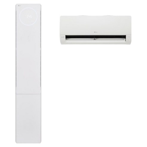 LG전자 인버터 56.9㎡(17.2평) + 18.7㎡(5.7평) 휘센 오브제컬렉션 뷰2 2 in 1 2시리즈 에어컨 FQ17FU2EN2 방문설치, FQ17FU2EDN, 일반배관형