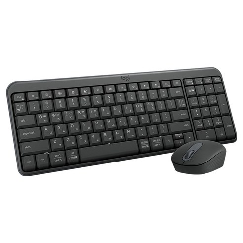로지텍 MK250 무선키보드 마우스 세트, 920-013568, 그래파이트, 일반형