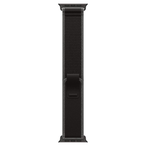 Apple 정품 2025 애플워치 트레일 루프, 블루/블랙 티타늄, 1개, 49mm, S/M