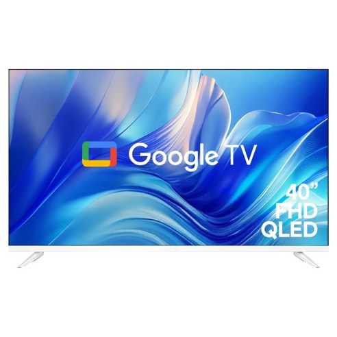 와이드뷰 FHD QLED 화이트에디션 구글 스마트TV, 101cm(40인치), GTWV400FHDQ11, 스탠드형, 고객직접설치