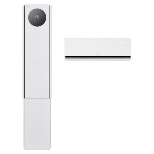 LG전자 인버터 58.5㎡ + 18.7㎡ 휘센 AI 오브제컬렉션 뷰I 프로 2 in 1 멀티형 에어컨 5시리즈 방문설치, FQ18GV5EA2M, 매립배관형