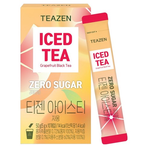 티젠 제로슈가 아이스티 자몽