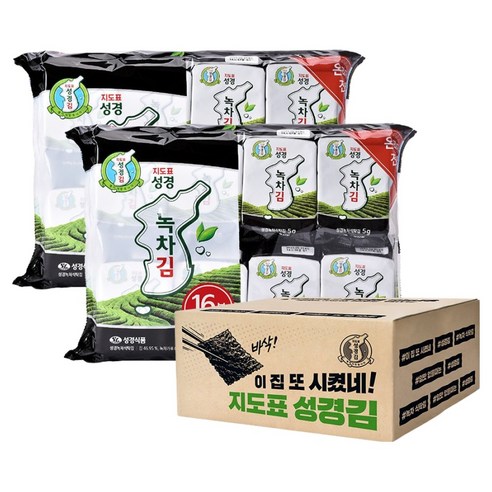지도표성경 녹차 식탁김, 32개, 5g