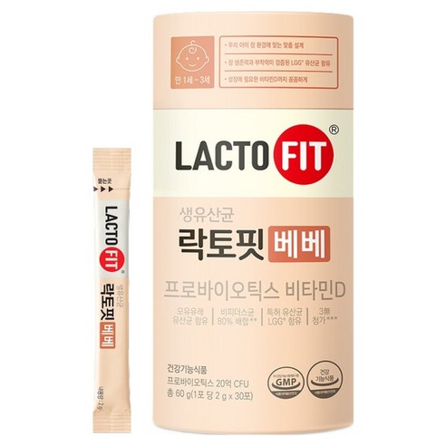 락토핏 베베 생유산균 30p, 60g, 1개