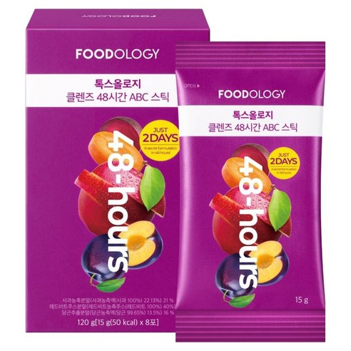 푸드올로지 톡스올로지 클렌즈 48시간 ABC 스틱 8p, 120g, 1개