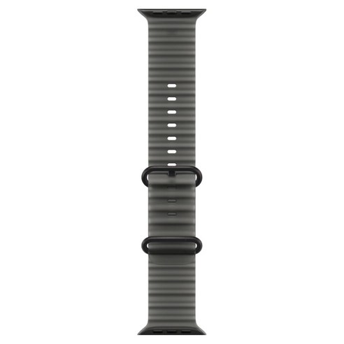 Apple 정품 애플워치 오션 밴드, 트랜스루센트 블랙 / 블랙 티타늄, 49mm, Regular, 1개