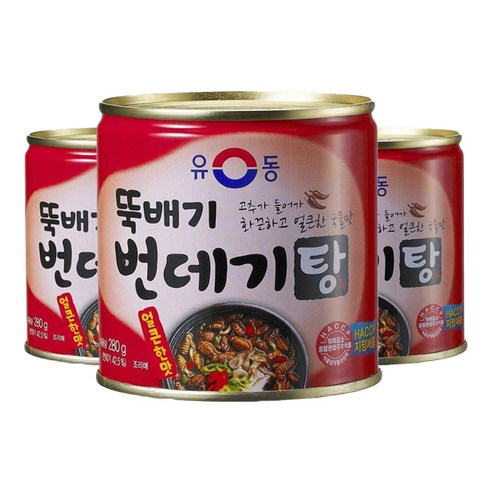유동 뚝배기 번데기탕 얼큰한맛 통조림