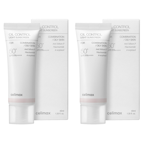 셀리맥스 오일 컨트롤 라이트 선크림 SPF50+ PA++++, 40ml, 2개