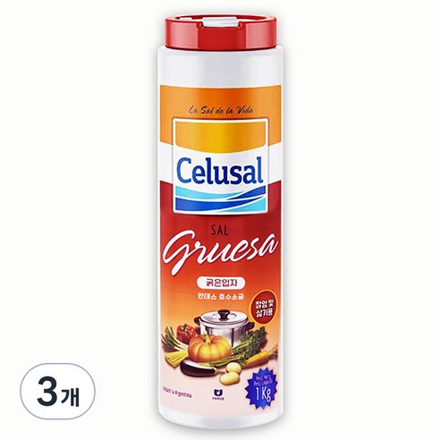 셀루살 안데스 굵은 소금 1kg, 3개