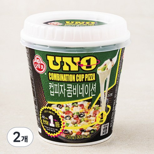 오뚜기 유엔오 컵피자 콤비네이션 (냉동), 150g, 1개입, 2개