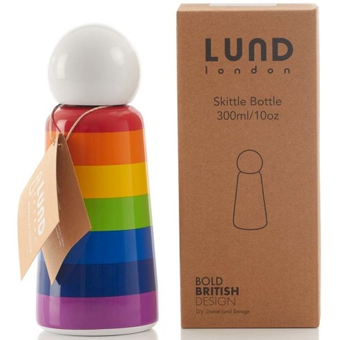 룬드런던 스키틀보틀 보온보냉병, 레인보우(7299), 300ml