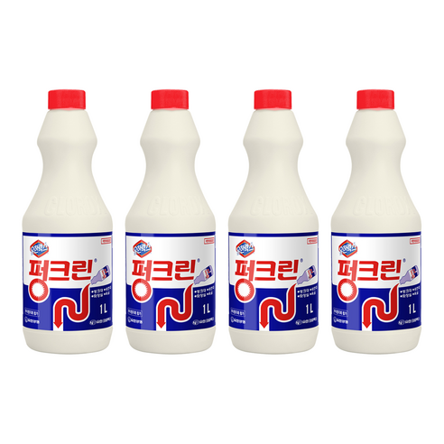 펑크린 배수구세정제, 1L, 4개
