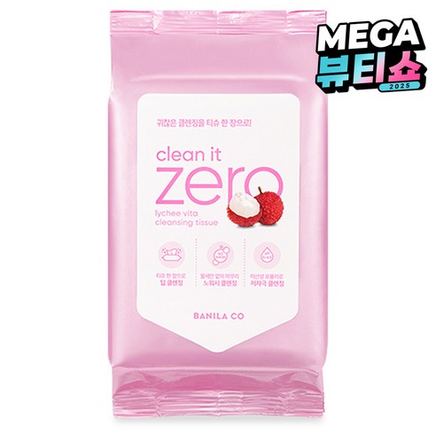 바닐라코 클린 잇 제로 리치 비타 클렌징 티슈, 30개입, 1개