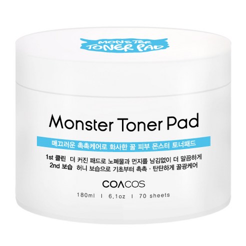 코아코스 몬스터 토너패드 70p, 180ml, 1개