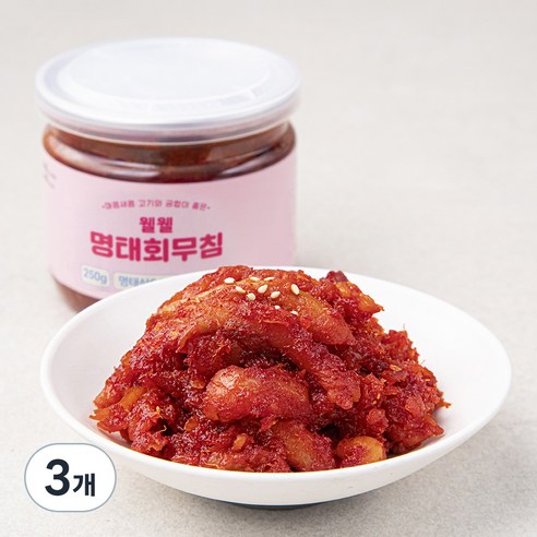 웰웰 명태 회무침, 250g, 3개