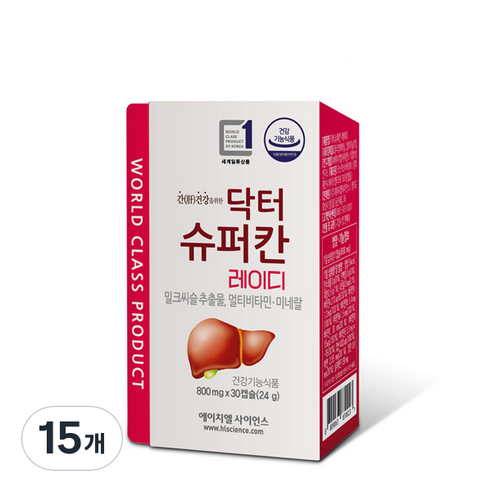 에이치엘사이언스 닥터슈퍼칸 레이디, 30캡슐, 15개